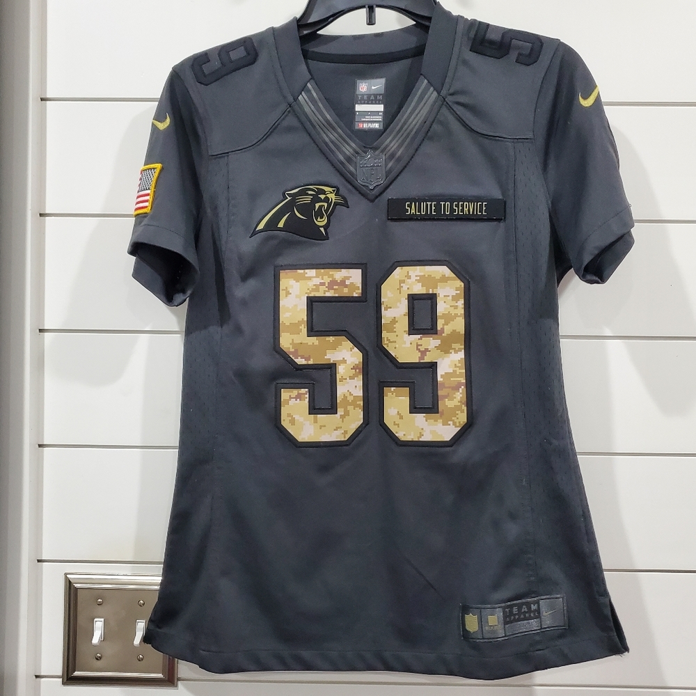 Nike Carolina Panthers Salute to Service Luke Kuechly jersey
